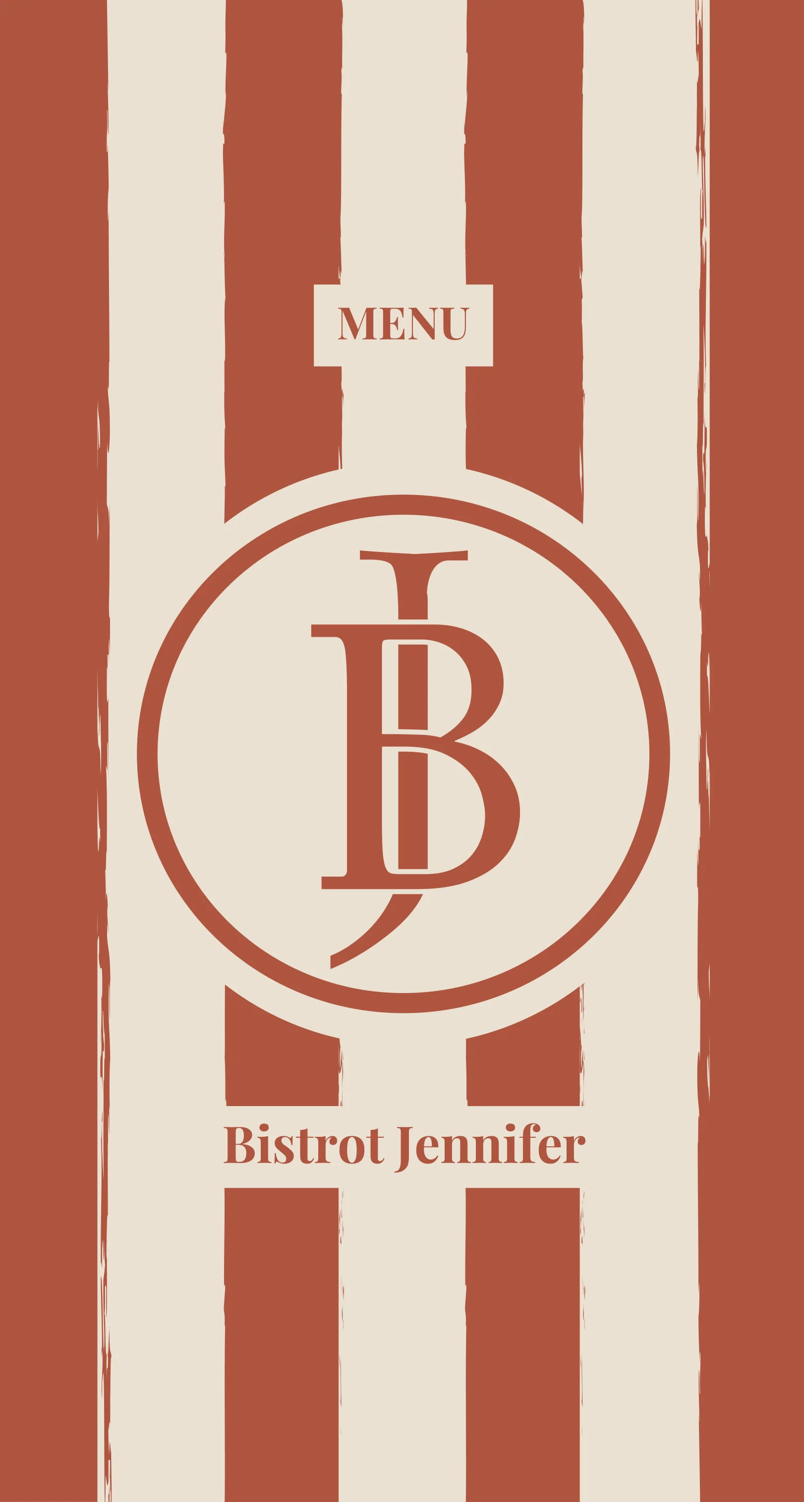 Couverture du menu du Bistrot de Jennifer